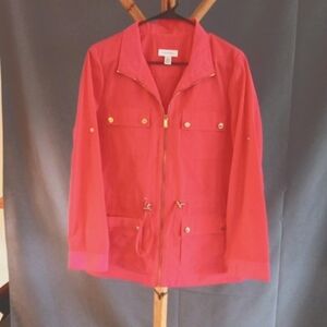 Calvin Klein Coral Colored Windbreaker